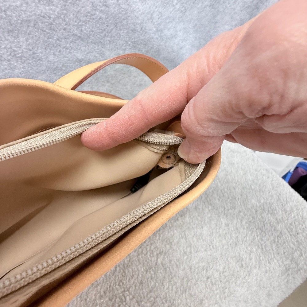 Lamarthe Shoulder Bag Womens Small Tan Leather Baguette Vintage - Picture 8 of 16